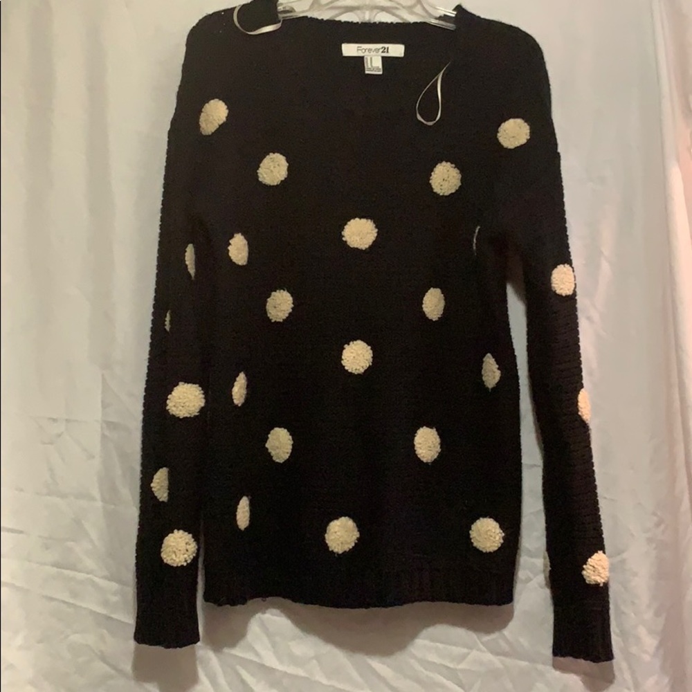 Polka dot forever 21 sweater